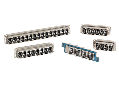 Foto Los adaptadores ópticos de alta densidad con blindaje EMI de Molex ayudan a adecuarse a espacios limitados.